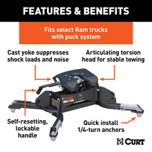 Load image into Gallery viewer, CURT 16046 A25 5th Wheel Hitch, Select Ram 2500, 3500, 8' Bed Puck System