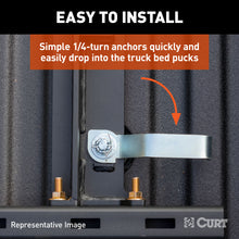 Load image into Gallery viewer, CURT 16050 Puck System 5th Wheel Rails, Select Chevy Silverado, GMC Sierra 2500 HD, 3500 HD