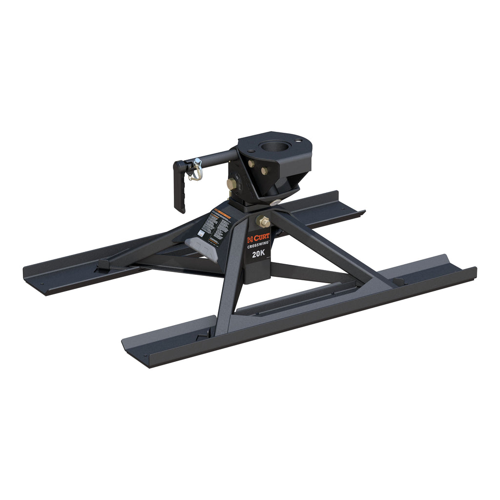 CURT 16051 CrossWing 20K 5th Wheel Hitch with Bed Protectors for 2-5/16" Gooseneck