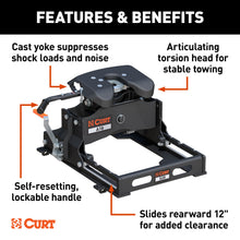 Load image into Gallery viewer, CURT 16052 A16 Sliding 5th Wheel Hitch, 16,000 lbs.