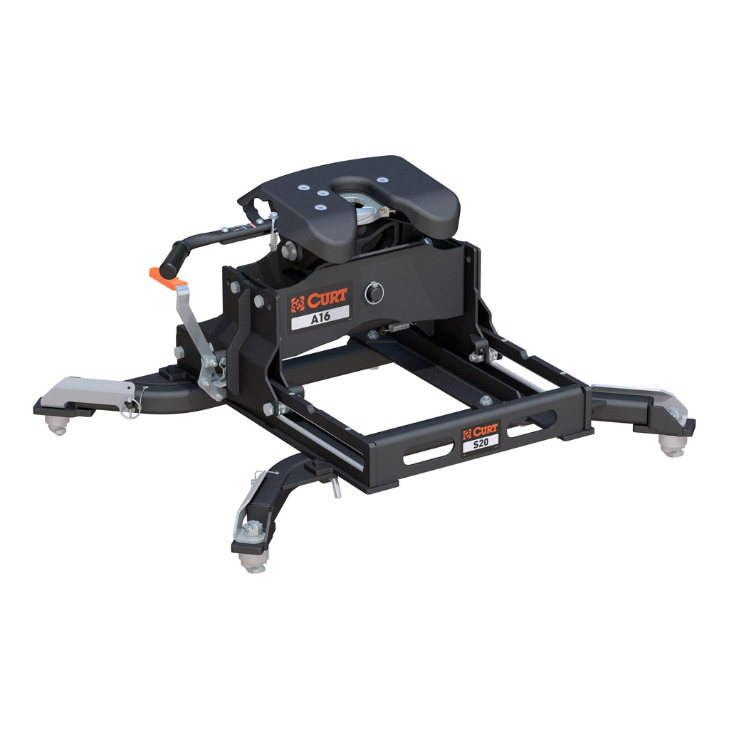 CURT 16056 A16 Sliding 5th Wheel Hitch, 16K, Select Ram 2500, 3500, 6.5' Bed Puck System - Truck Part Superstore