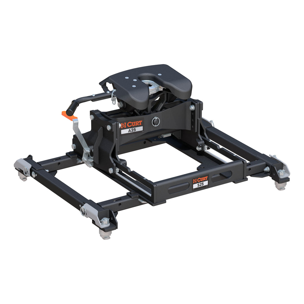CURT 16058 A25 Sliding 5th Wheel Hitch, 25K, Select Ram 2500, 3500 Puck System