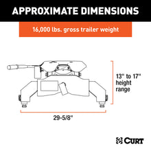 Load image into Gallery viewer, CURT 16063 A16 5th Wheel Hitch, Select Silverado, Sierra 2500, 3500 HD, 8' Bed Puck System