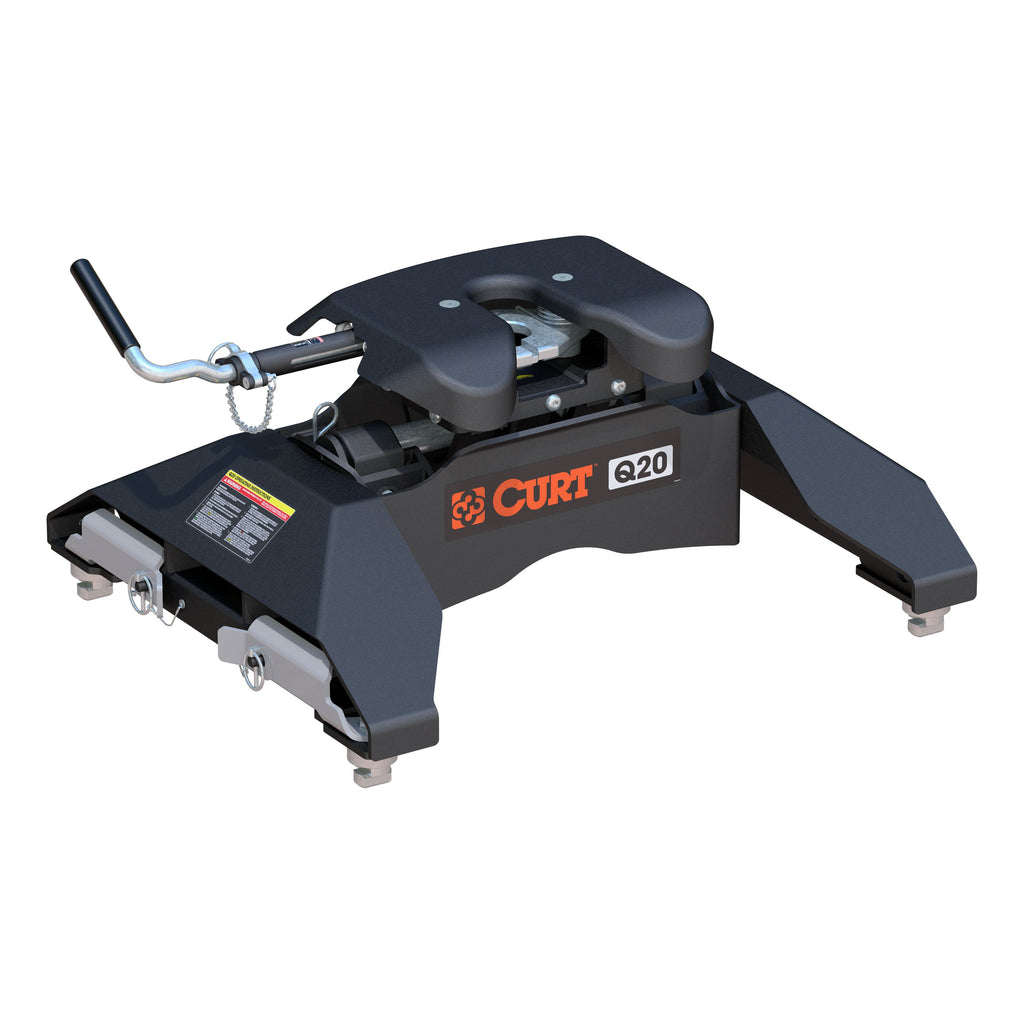 CURT 16065 Q20 5th Wheel Hitch, Select Silverado, Sierra 2500, 3500 HD, 8' Bed Puck System