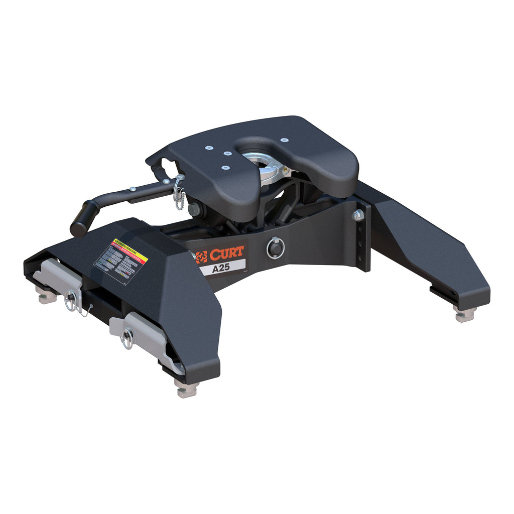 CURT 16066 A25 5th Wheel Hitch, Select Silverado, Sierra 2500, 3500 HD, 8' Bed Puck System