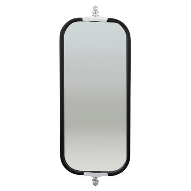 Grote 16091 OEM-Style Flat Ribbed-Back West Coast Mirror, White
