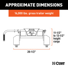 Load image into Gallery viewer, CURT 16097 E16 5th Wheel Hitch, Select Silverado, Sierra 2500, 3500 HD, 8' Bed Puck System