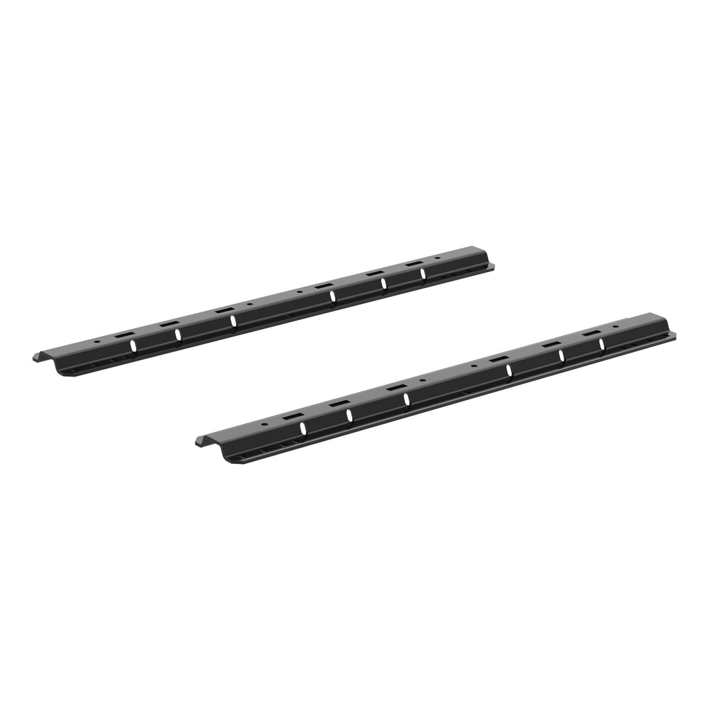 CURT 16104 Universal 5th Wheel Base Rails, 25K (Gloss Black)