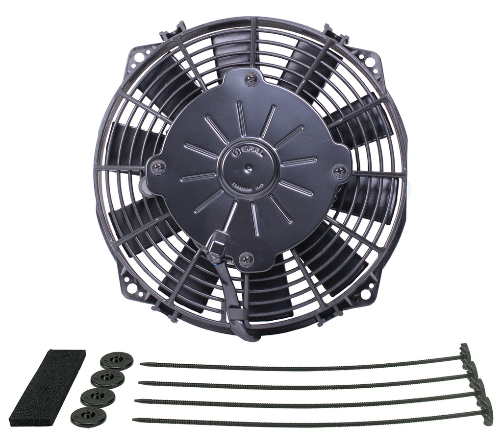 Derale 16108 10" High Output Curved Blade Electric Puller Fan