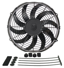 Load image into Gallery viewer, Derale 16112 12" High Output Curved Blade Electric Puller Fan