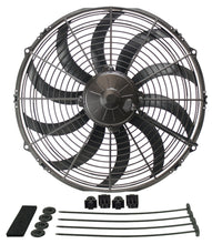 Load image into Gallery viewer, Derale 16114 14" High Output Curved Blade Electric Puller Fan
