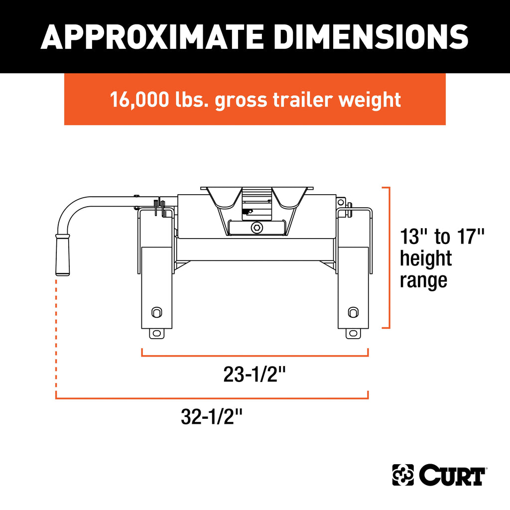 CURT 16115 E16 5th Wheel Hitch