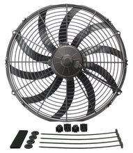 Load image into Gallery viewer, Derale 16116 16" High Output Curved Blade Electric Puller Fan