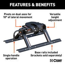 Load image into Gallery viewer, CURT 16116 E16 5th Wheel Hitch with Rails