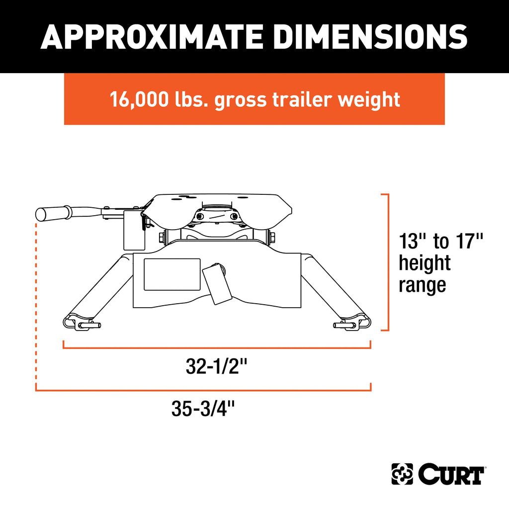 CURT 16120 A16 5th Wheel Hitch