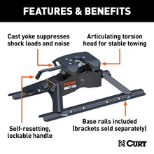 Load image into Gallery viewer, CURT 16121 A16 5th Wheel Hitch with Rails