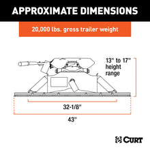 Load image into Gallery viewer, CURT 16141 A20 5th Wheel Hitch with Rails