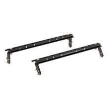 Load image into Gallery viewer, CURT 16150 Universal 5th Wheel Base Rails, 25K (4-Bolt Mount, Gloss Black)