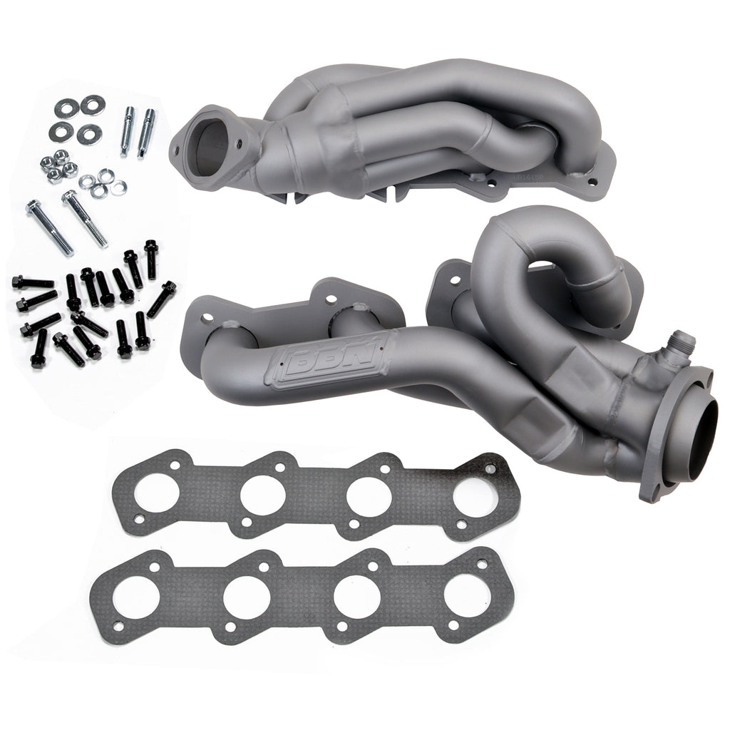 BBK Performance Parts 1615 1996-2004 MUSTANG GT 1-5/8 SHORTY TUNED LENGTH HEADERS (Titanium Ceramic) for Select Ford Mustang