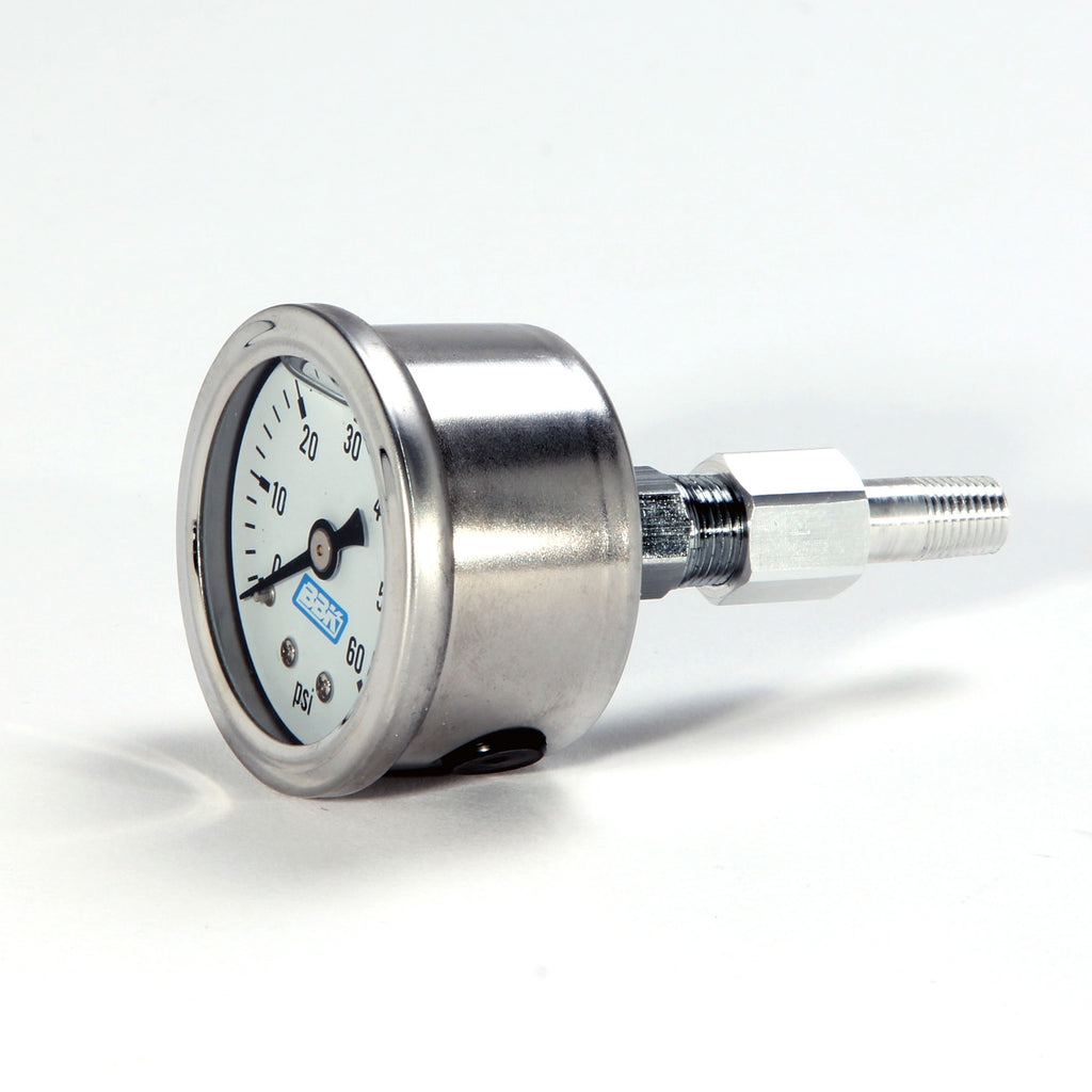 BBK Performance Parts 1617 MUSTANG 5.0 FUEL EFI PRESSURE GAUGE AND ADAPTER 0-60 PSI for Select Ford Mustang