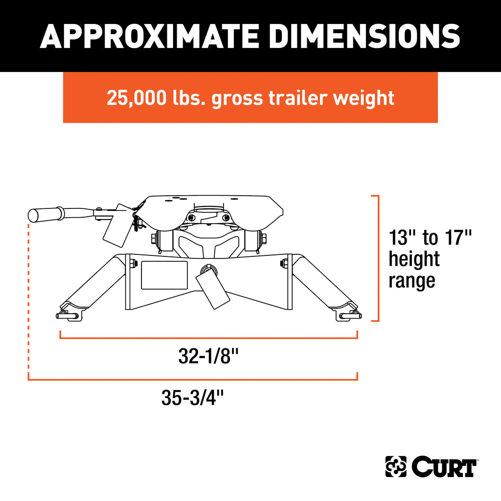 CURT 16180 A25 5th Wheel Hitch