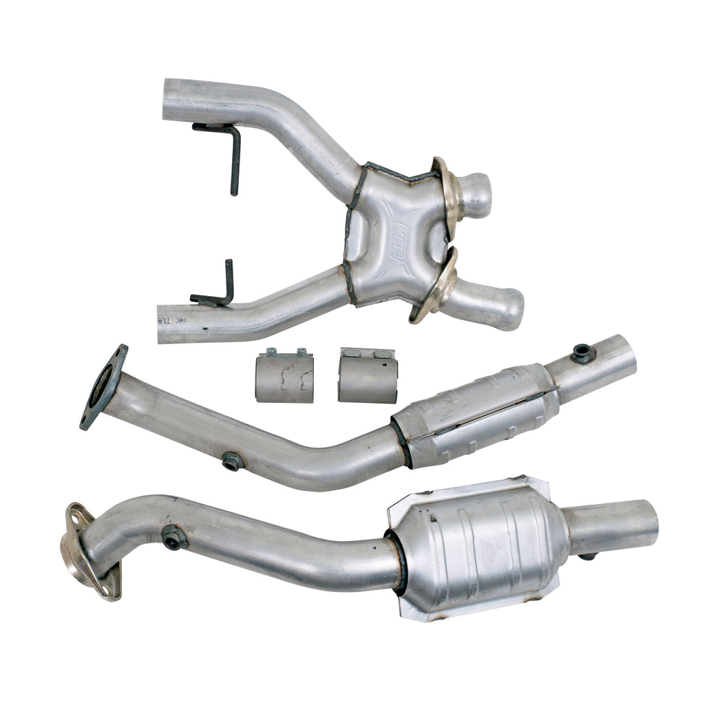 BBK Performance Parts 1618 1996-1998 MUSTANG COBRA 4.6L 4V 2.5 FULL X PIPE W/CONVERTERS for Select Ford Mustang