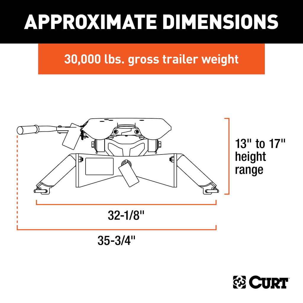 CURT 16190 A30 5th Wheel Hitch