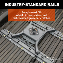 Load image into Gallery viewer, CURT 16205 Universal 5th Wheel Base Rails, 40K (Teridium)