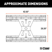 Load image into Gallery viewer, CURT 16210 X5 Gooseneck-to-5th-Wheel Adapter Plate for Double Lock