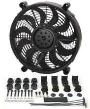 Load image into Gallery viewer, Derale 16214 14" High Output Single RAD Pusher/Puller Fan with Premium Mount Kit