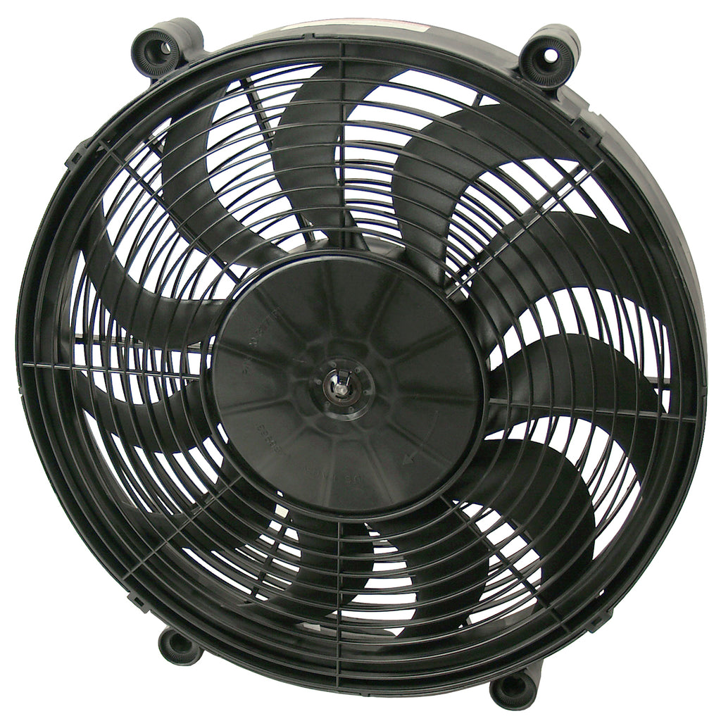 Derale 16217 17" High Output Single RAD Pusher/Puller Fan with Premium Mount Kit