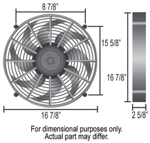 Load image into Gallery viewer, Derale 16217 17" High Output Single RAD Pusher/Puller Fan with Premium Mount Kit