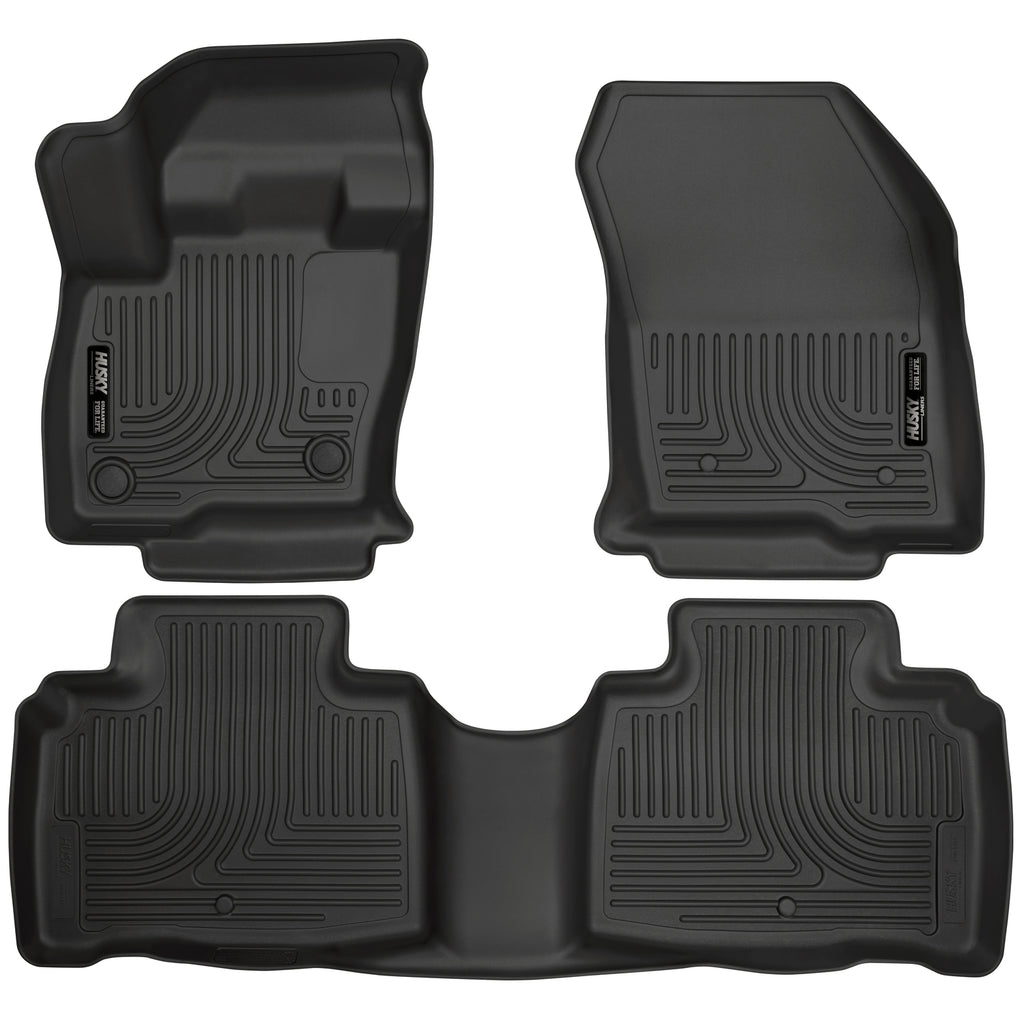 1623-Lincoln-Mkx-Front--2Nd-Seat-Floor-Liners-Weatherbeater-Series-Black