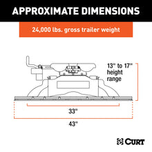 Load image into Gallery viewer, CURT 16246 CURT 16246 Q24 5th Wheel Hitch with Base Rails; 24;000 lbs - Truck Part Superstore