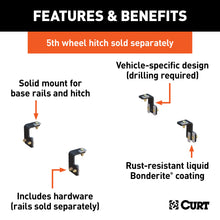 Load image into Gallery viewer, CURT 16300 Semi-Custom 5th Wheel Brackets, Select Ford F-150