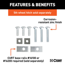 Load image into Gallery viewer, CURT 16304 Semi-Custom 5th Wheel Hardware, Select Toyota Tundra (Except Extended Crew Cab)