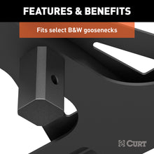 Load image into Gallery viewer, CURT 16310 X5 Gooseneck-to-5th-Wheel Adapter Plate with Square Shank