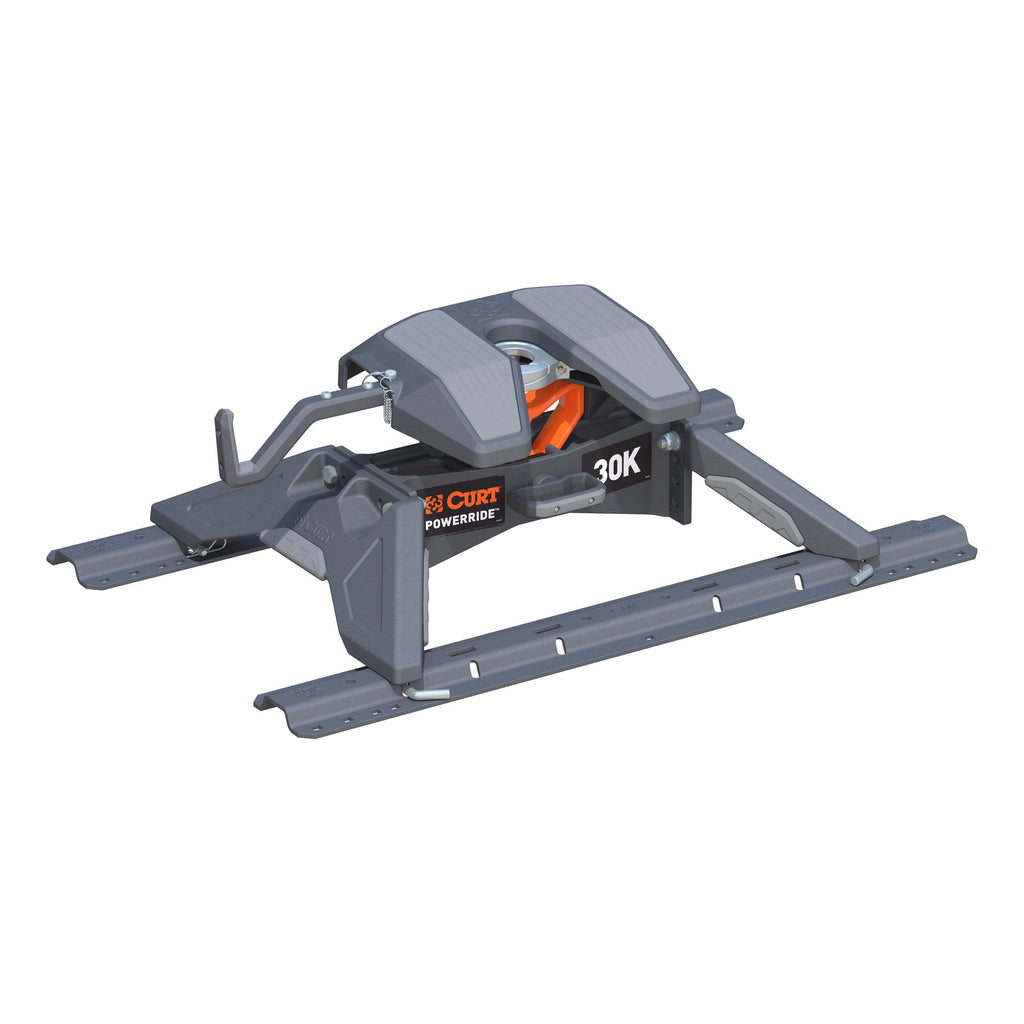 CURT 16321 PowerRide 30K 5th Wheel Hitch with Rails