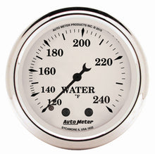 Load image into Gallery viewer, AutoMeter 1632 GAUGE, WATER TEMP, 2 1/16", 120-240?F, MECH, OLD TYME WHITE