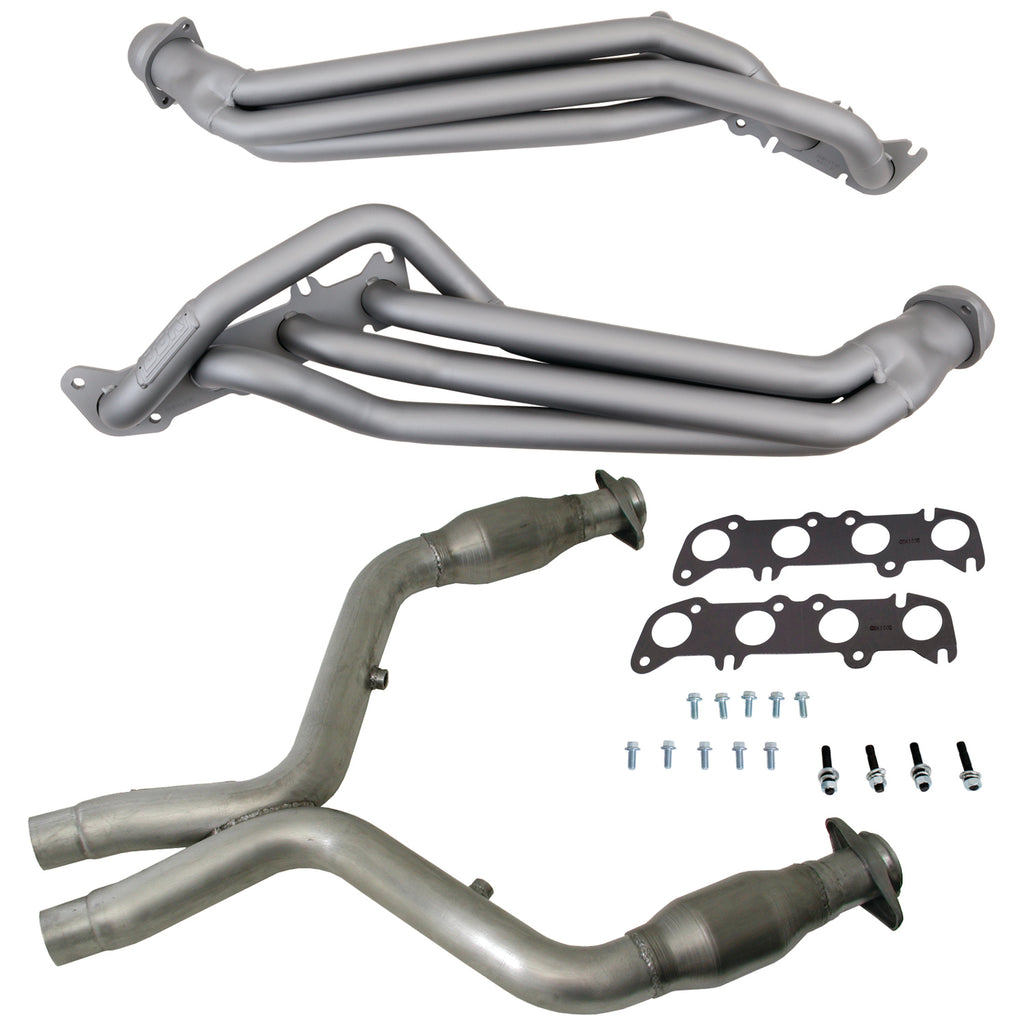 BBK Performance Parts 16331 11-14 MUSTANG GT 1-3/4 LONG TUBE HEADERS PLUS MID PIPE (TITANIUM CERAMIC) for Select Ford Mustang