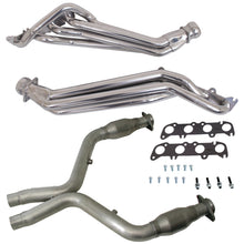 Load image into Gallery viewer, BBK Performance Parts 16333 11-14 MUSTANG GT 1-3/4 LONG TUBE HEADERS PLUS SHORT MID PIPE (SILVER CERAMIC) for Select Ford Mustang