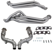 Load image into Gallery viewer, BBK Performance Parts 16334 15-23 MUSTANG GT 1-3/4 LONG TUBE HEADERS PLUS SHORT MID PIPE (TITANIUM CERAMIC) for Select Ford Mustang