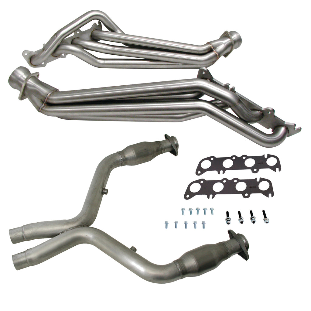 BBK Performance Parts 16337 11-14 MUSTANG GT 1-3/4 LONG TUBE HEADERS PLUS SHORT MID PIPE (304 STAINLESS) for Select Ford Mustang
