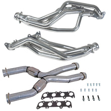 Load image into Gallery viewer, BBK Performance Parts 16343 86-04 MUSTANG COYOTE SWAP 1-3/4" LONG TUBE HEADERS PLUS MID PIPE (SILVER) for Select Ford Mustang