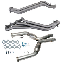 Load image into Gallery viewer, BBK Performance Parts 16412 05-10 MUSTANG GT 1 5/8 LONG TUBE HEADERS PLUS MID PIPE (TITANIUM CERAMIC) for Select Ford Mustang