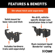 Load image into Gallery viewer, CURT 16419 Custom 5th Wheel Brackets, Select Dodge Ram 1500 (Except Extended Crew Cab)