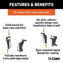 Load image into Gallery viewer, CURT 16420 Custom 5th Wheel Brackets, Select Dodge, Ram 1500, 2500, 3500
