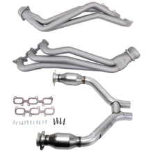 Load image into Gallery viewer, BBK Performance Parts 16423 15-17 MUSTANG V6 1-3/4 LONG TUBE HEADERS PLUS SHORT MID PIPE (TITANIUM CERAMIC) for Select Ford Mustang