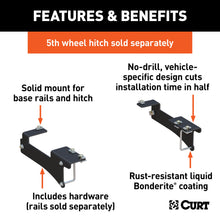 Load image into Gallery viewer, CURT 16429 Custom 5th Wheel Brackets, Select Chevrolet Silverado, GMC Sierra 2500, 3500 HD