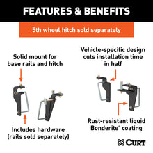 Load image into Gallery viewer, CURT 16430 Custom 5th Wheel Brackets, Select Ram 2500, 3500